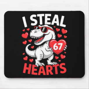 Ich stehle 67 Herzen Lustiger 67. Valentinstag Din Mousepad