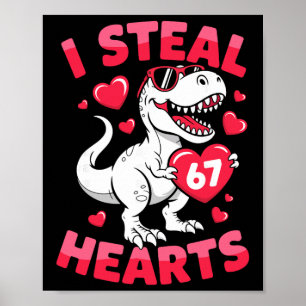 Ich stehle 67 Herzen Lustiger 67. Valentinstag Din Poster