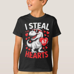 Ich stehle 67 Herzen Lustiger 67. Valentinstag Din T-Shirt