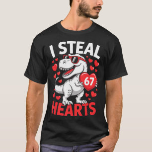 Ich stehle 67 Herzen Lustiger 67. Valentinstag Din T-Shirt