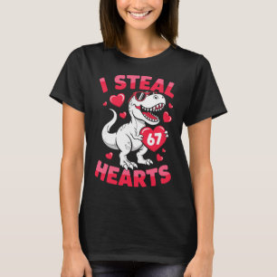 Ich stehle 67 Herzen Lustiger 67. Valentinstag Din T-Shirt