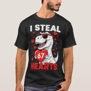 Ich stehle 67 Herzen Lustiger 67. Valentinstag Din T-Shirt