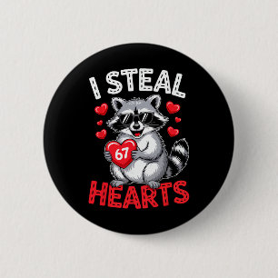 Ich stehle 67 Herzen Lustiger 67 Valentinstag Wasc Button