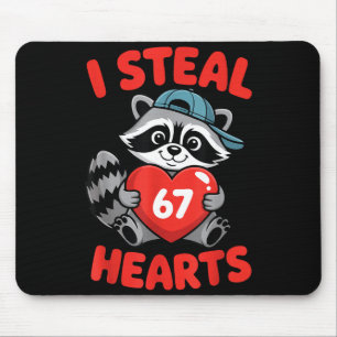 Ich stehle 67 Herzen Lustiger 67 Valentinstag Wasc Mousepad