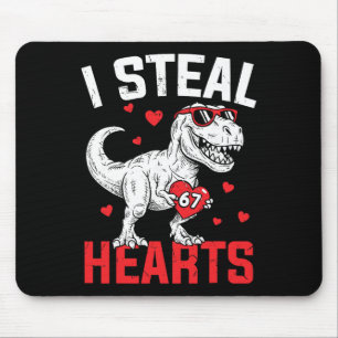 Ich stehle 67 Herzen Lustiger Sechs Sieben Valenti Mousepad