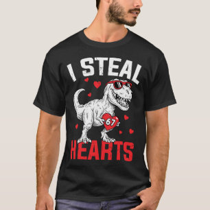 Ich stehle 67 Herzen Lustiger Sechs Sieben Valenti T-Shirt