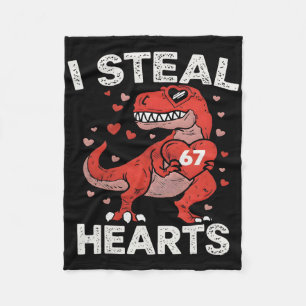 Ich stehle 67 Herzen Valentinstag 67 Meme 6 7 T-Re Fleecedecke