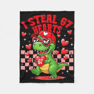 Ich stehle 67 Herzen Valentinstag 67 Meme 6 7 T-re Fleecedecke