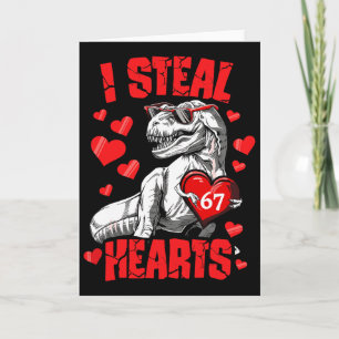 Ich stehle 67 Herzen Valentinstag 67 Meme 6 7 T Re Karte