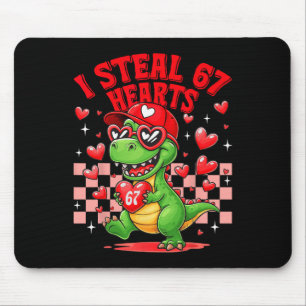 Ich stehle 67 Herzen Valentinstag 67 Meme 6 7 T-re Mousepad