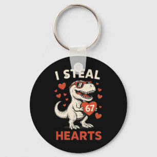 Ich stehle 67 Herzen Valentinstag Lustig 6 7 Meme Schlüsselanhänger