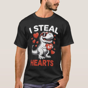 Ich stehle 67 Herzen Valentinstag Six Seven Meme T T-Shirt