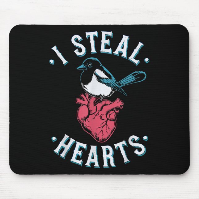 Ich stehle Herz, anatomisches Herz Goth Valen Mousepad (Vorne)