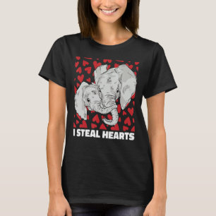 Ich stehle Herz Baby Elephant Valentinstag Niedlic T-Shirt