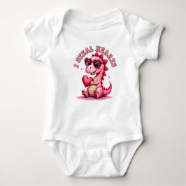 Ich stehle Herz, Dinosaurier-Baby-Shirt Baby Strampler