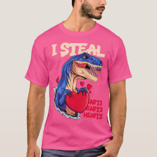 Ich stehle Herz Dinosaurier Boys Männer Liebe T Re T-Shirt