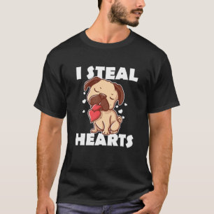 Ich stehle Herz Mops Dog Design Mops Eigentümer ic T-Shirt