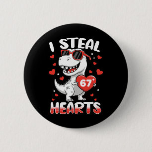 Ich stehle Herzen 67 Meme Lustiger Dinosaurier Val Button