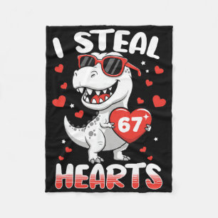 Ich stehle Herzen 67 Meme Lustiger Dinosaurier Val Fleecedecke