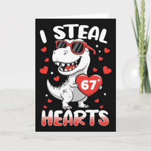 Ich stehle Herzen 67 Meme Lustiger Dinosaurier Val Karte