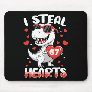 Ich stehle Herzen 67 Meme Lustiger Dinosaurier Val Mousepad