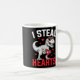 Ich stehle Herzen 67 Meme Valentinstag Dinosaurier Kaffeetasse