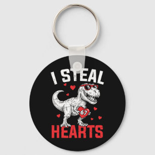 Ich stehle Herzen 67 Meme Valentinstag Dinosaurier Schlüsselanhänger