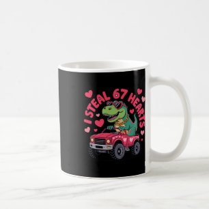 Ich stehle Herzen 67 T-Rex Valentinstag Lustig 6 7 Kaffeetasse