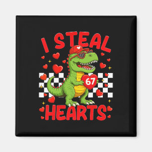 Ich stehle Herzen 67 Valentinstag 67 Dinosaurier T Magnet