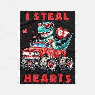 Ich stehle Herzen 67 Valentinstag 67 Meme 6 7 T-re Fleecedecke