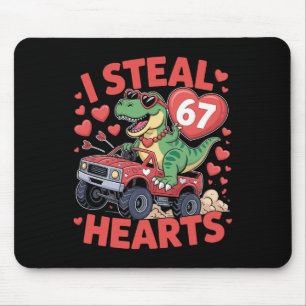 Ich stehle Herzen 67 Valentinstag 67 Meme 6 7 T-re Mousepad