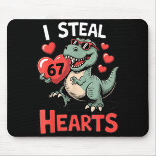 Ich stehle Herzen 67 Valentinstag 67 Meme 6 7 T-re Mousepad