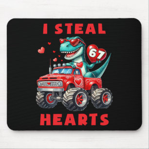 Ich stehle Herzen 67 Valentinstag 67 Meme 6 7 T-re Mousepad