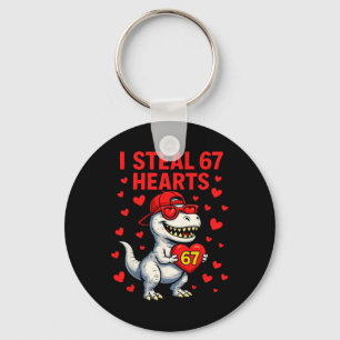 Ich stehle Herzen 67 Valentinstag 67 Meme 6 7 T-Re Schlüsselanhänger