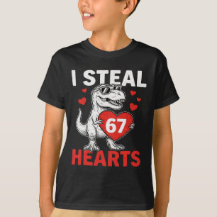 Ich stehle Herzen 67 Valentinstag 67 Meme 6 7 T-re T-Shirt