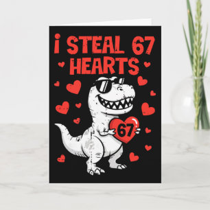 Ich stehle Herzen Dino Jungs Dinosaurier Valentins Karte