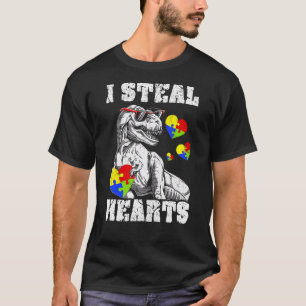 Ich stehle Herzen Dino Trex Kleinkind Baby Junge A T-Shirt