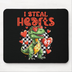 Ich stehle Herzen Dinosaurier 67 Valentinstag Humo Mousepad