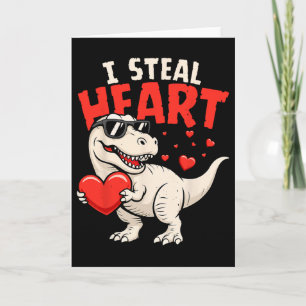 Ich stehle Herzen Dinosaurier Valentinskarten für  Karte