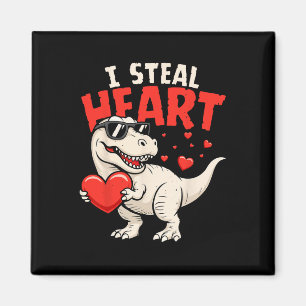 Ich stehle Herzen Dinosaurier Valentinskarten für  Magnet