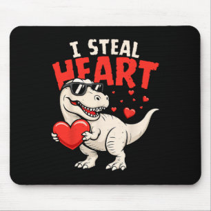 Ich stehle Herzen Dinosaurier Valentinskarten für  Mousepad