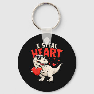 Ich stehle Herzen Dinosaurier Valentinskarten für  Schlüsselanhänger