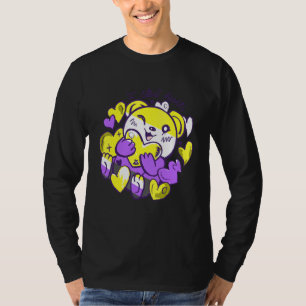 Ich stehle Herzen Lgbtq Nonbinary Stolz Genderflui T-Shirt