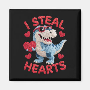 Ich stehle Herzen Süße Dinosaurier-Kleidung für Ki Magnet