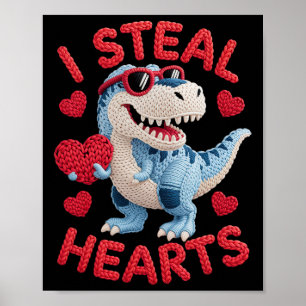 Ich stehle Herzen Süße Dinosaurier-Outfit für Kind Poster