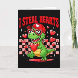 Ich stehle Herzen T-Rex Dino von Jungen Valentinst Karte