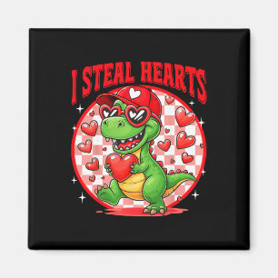 Ich stehle Herzen T-Rex Dino von Jungen Valentinst Magnet