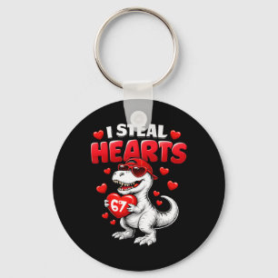 Ich stehle Herzen T Rex Valentinstag 67 Meme 6 7 B Schlüsselanhänger