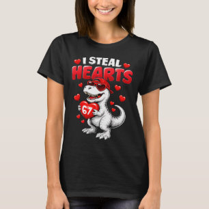 Ich stehle Herzen T Rex Valentinstag 67 Meme 6 7 B T-Shirt