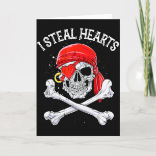 Ich stehle Herzen T-Shirt Valentinstag Piraten Kin Karte